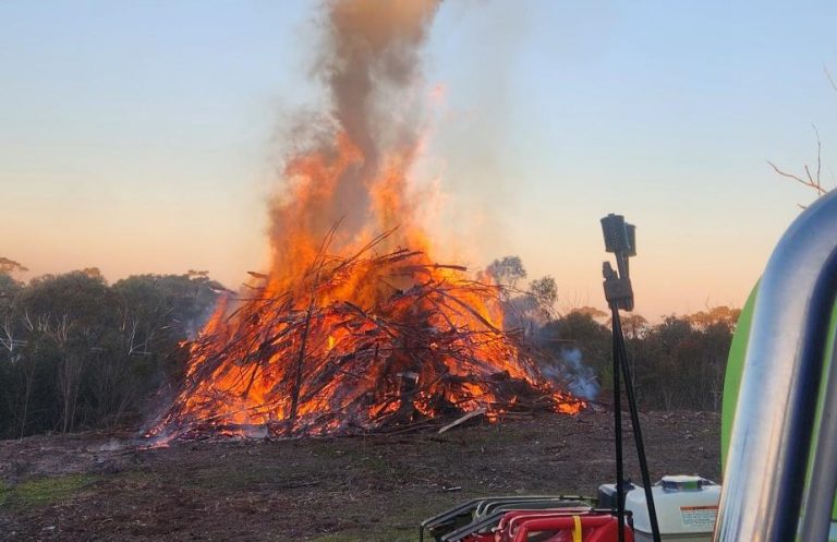Piles, heavy fuels and stumps – remember warm weather is fast approaching